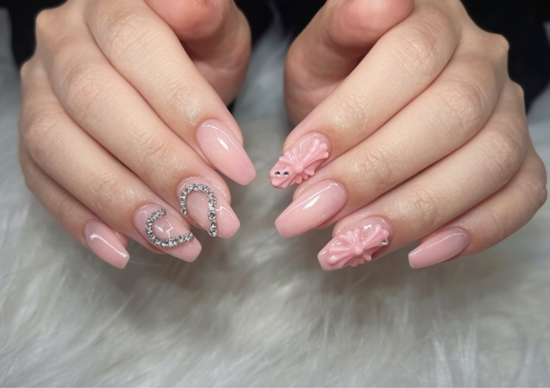 【オフなし】自爪10本パーツ付け放題コースの写真