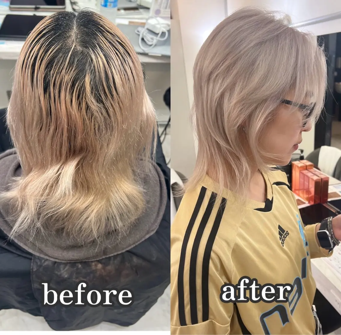 ショート カラー グレージュ カット ヘアカラー トリートメント ✨レイヤー/髪質改善 /エクステ✨ナカムラのヘアスタイル