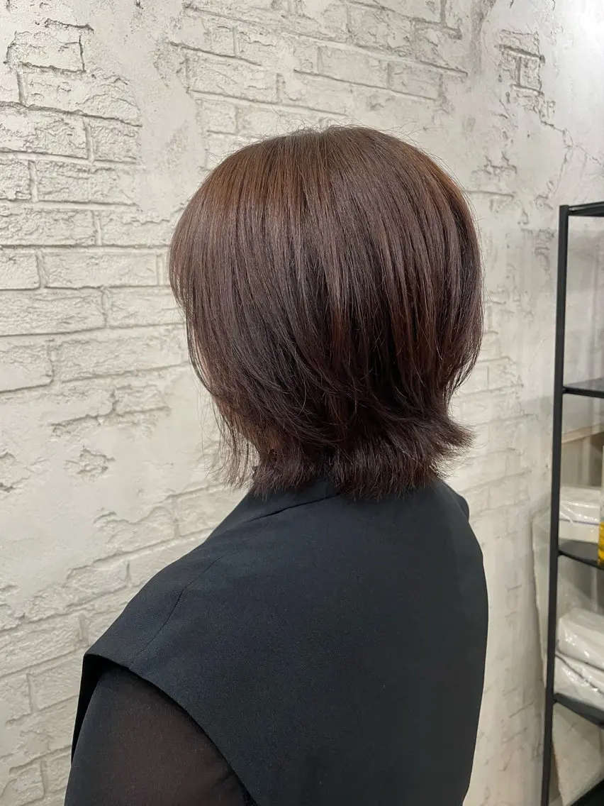 ミディアム ボブレイヤー ボブ レイヤーカット メイク指名NO1りこ カットモデル募集中のヘアスタイル
