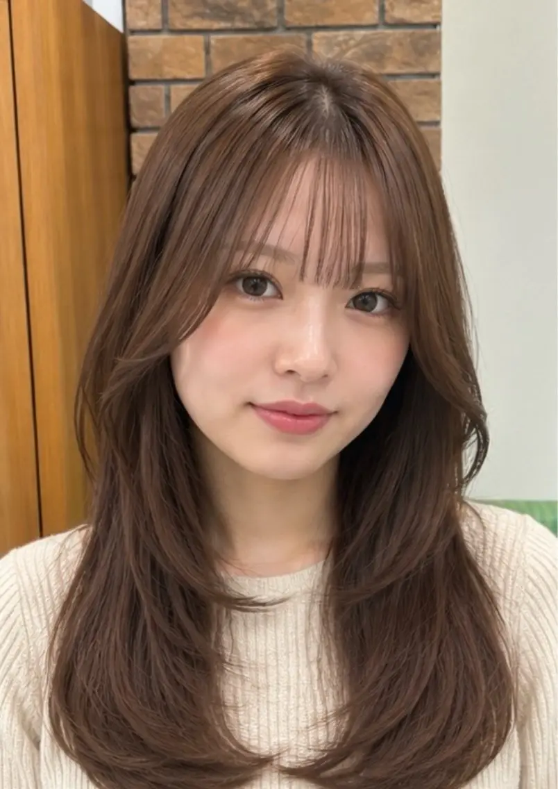 カラー ベージュカラー 透明感カラー モカベージュ NOA福島 RENA🌼のヘアスタイル