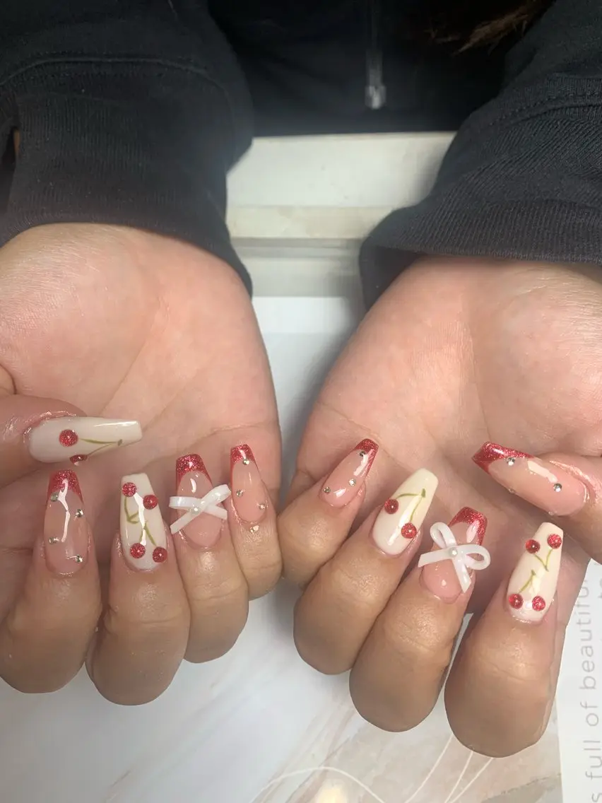 ネイル フレンチネイル ジェルネイル 韓国ネイル マグネットネイル マグネットフレンチ akina nailsのネイルデザイン