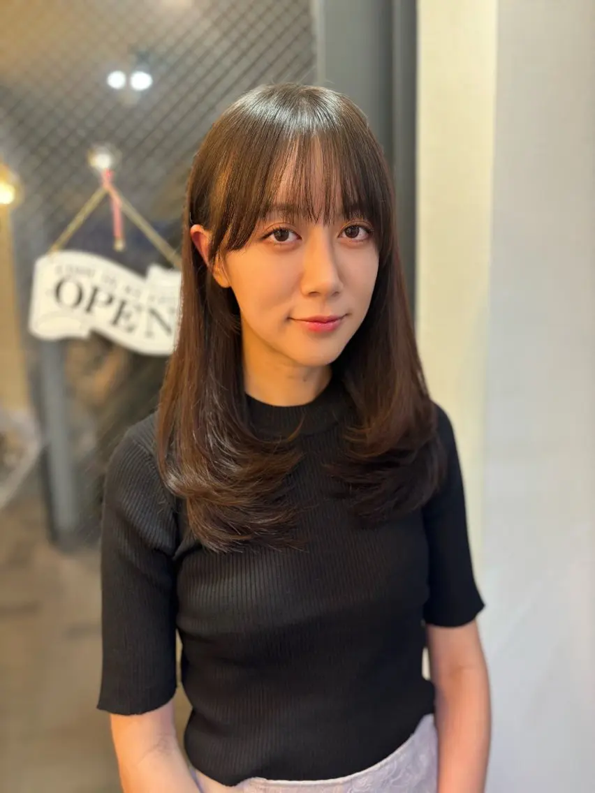 ロング 韓国スタイル Akiraのヘアスタイル