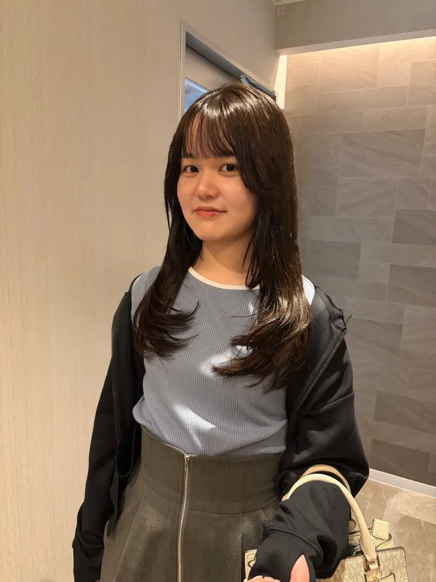 ロング ケアカラー 髪質改善 似合わせカット トリートメント カット ヘアカラー トリートメント 美髪 × 髪質改善 / 白石 有紀のヘアスタイル