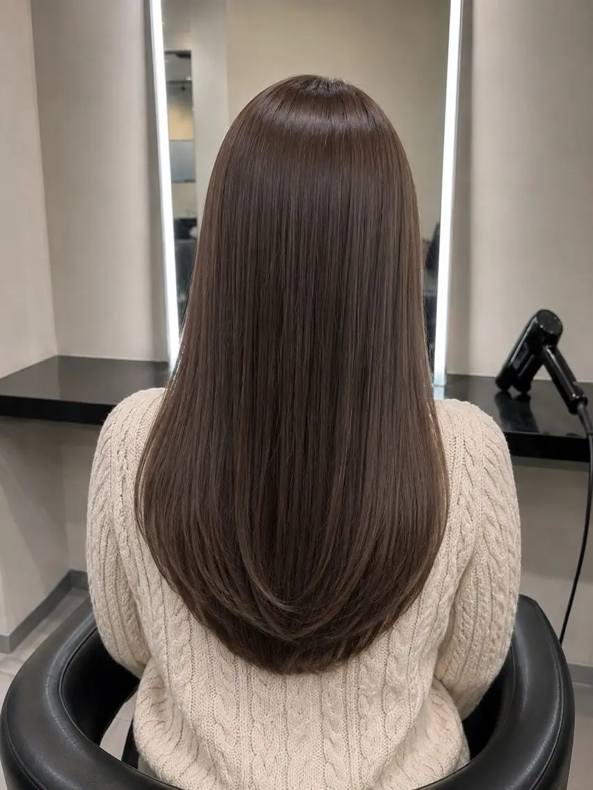 ミディアム カラー ブラウンカラー トリートメント 🌈ウルトワ水素 髪質改善naru🌈のヘアスタイル