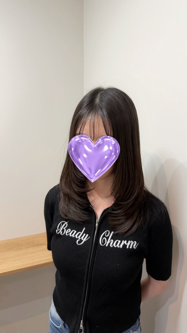 ロング ロングレイヤー レイヤーカット ロング カット 縮毛矯正 トリートメント juri / 韓国ヘアのヘアスタイル