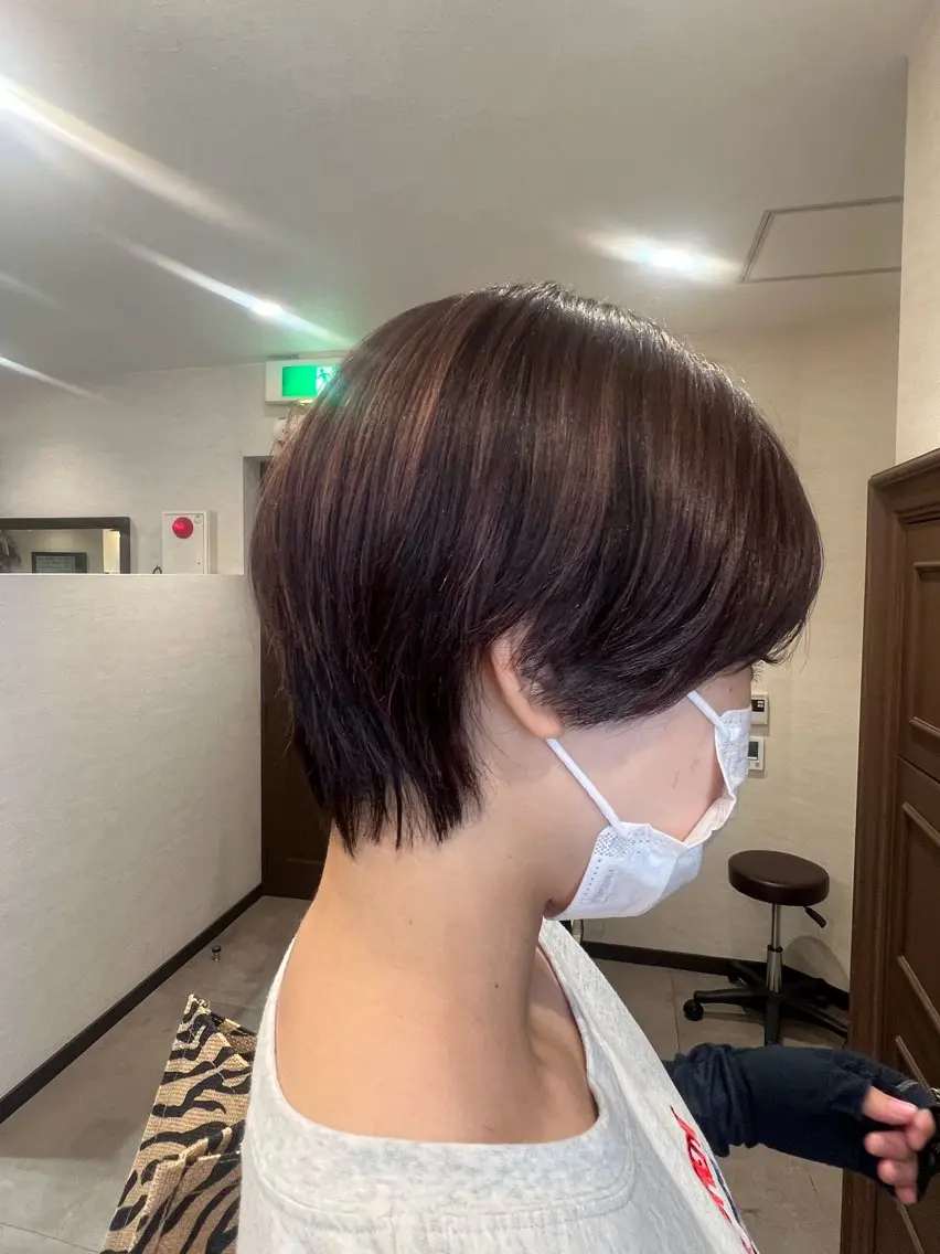 ショート ハンサムショート ショートヘア 栗原 波輝のヘアスタイル