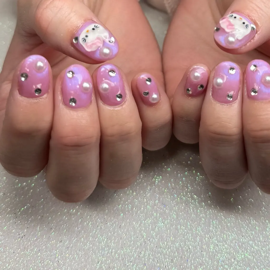 ネイル ハンドネイル VIERU 🌈🎀💖のネイルデザイン