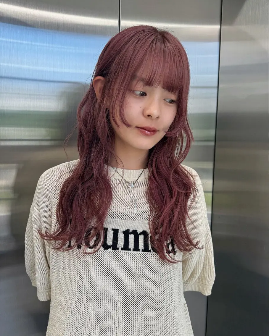 『ピンクベージュ💞』ブリーチカラー＋整えカット＋トリートメント/シャンプーブローの写真
