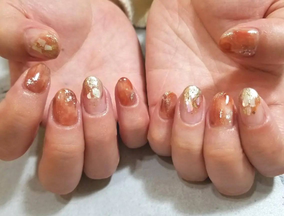ネイル ニュアンスネイル nijiiro🌈 サトウのネイルデザイン