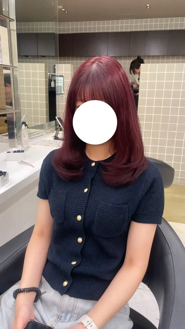 カラー ヘアカラー トリートメント 🖤暗髪グレージュ |透明感カラー ゆりのヘアスタイル