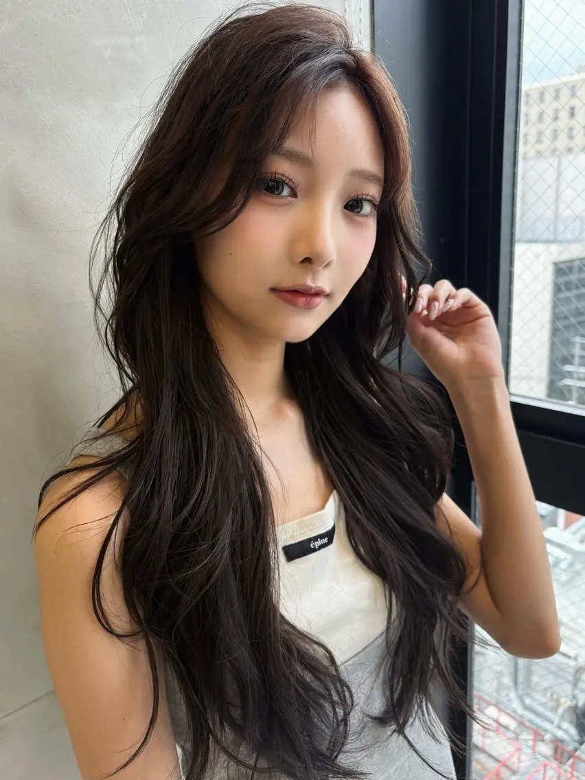 ロング カラー 透明感カラー カット ヘアカラー まさとお洒落 色気個性ヘアのヘアスタイル