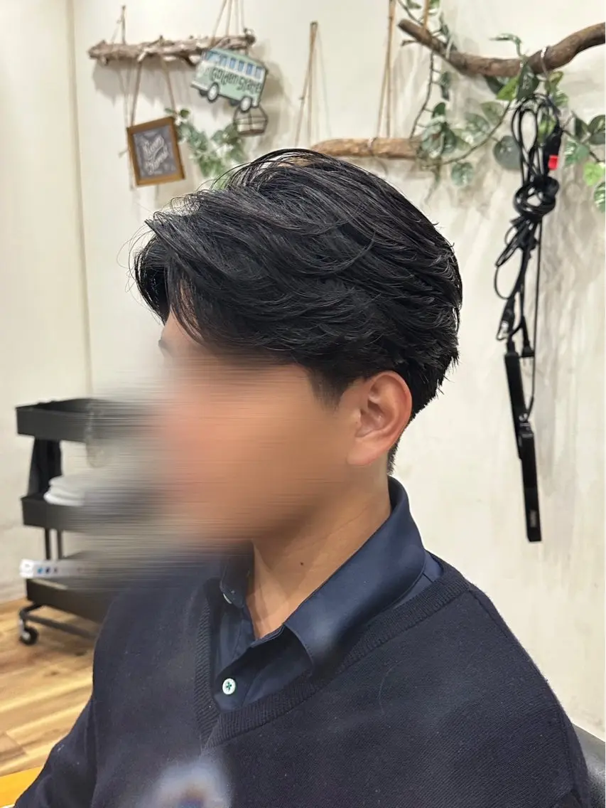 パーマ メンズ カット パーマ メンズサロン関 紫雲(セキレンゲ)のヘアスタイル