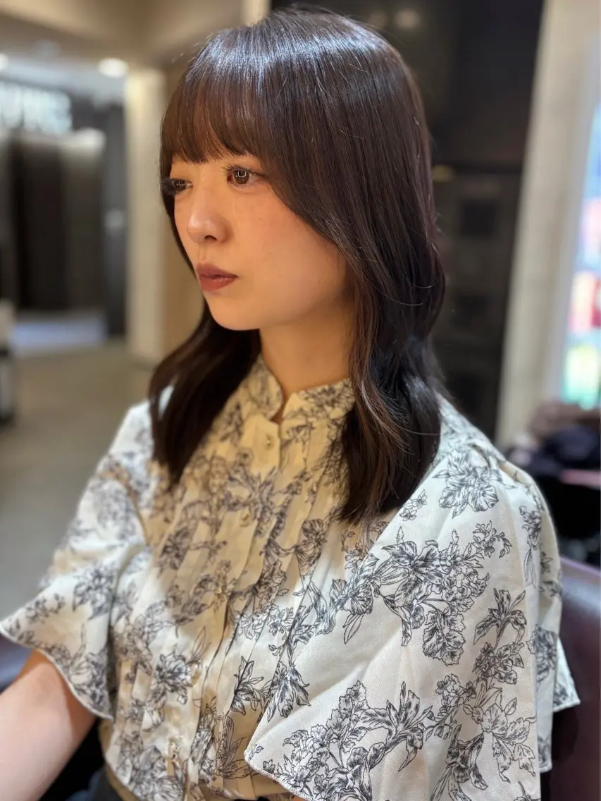 ミディアム 札幌美容室♡西塔 瑠音🎀のヘアスタイル