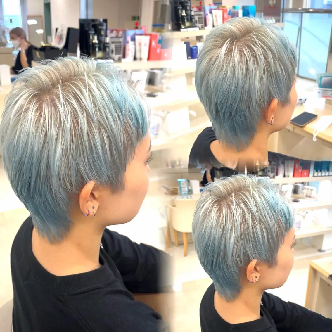 ショート カラー 暖色/ブリーチカラー 🎀 M i k uのヘアスタイル
