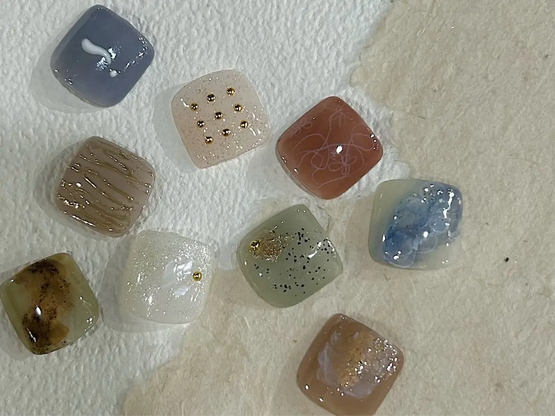foot👣【サンプルから選ぶ親指アート定額】オフなし ¥7600の写真