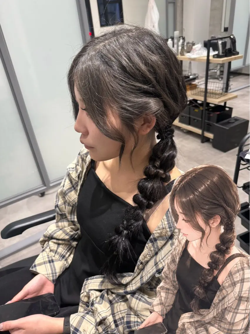 ヘアアレンジ NANOHA エクステ・ヘアセットのヘアスタイル