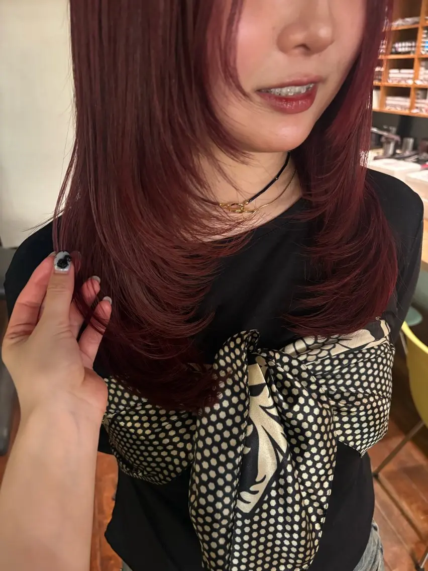 セミロング ヘアカラー NORA saya🍀のヘアスタイル