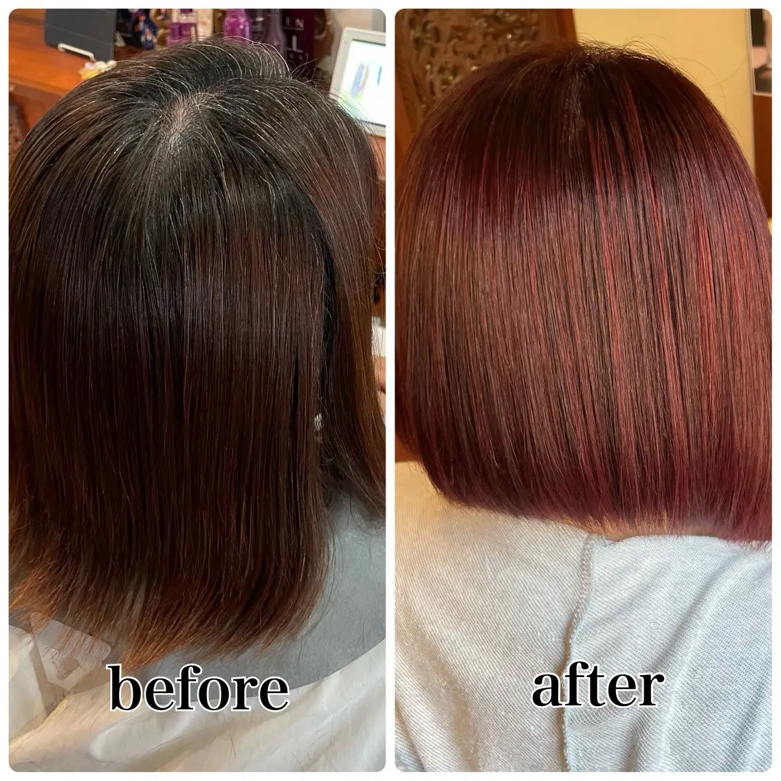 ミディアム 白髪リメイク JANのヘアスタイル