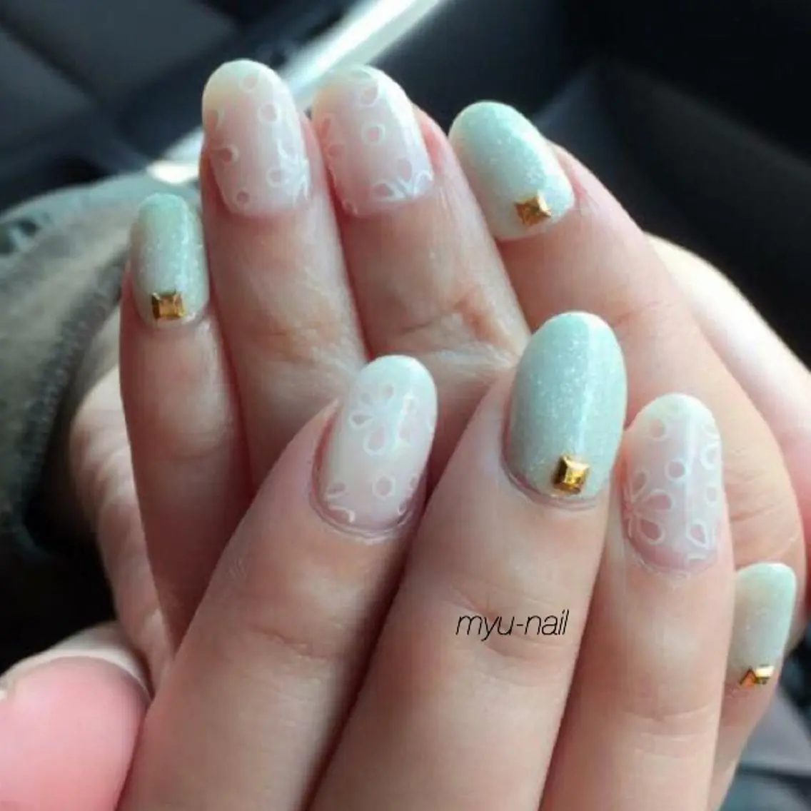 ネイル アートネイル フラワーネイル ホームサロン myu-nailのネイルデザイン