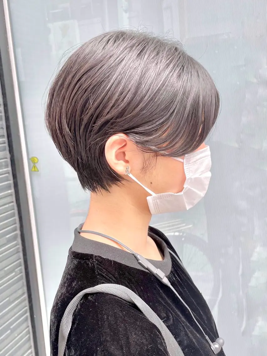 ショート カラー カット ヘアカラー トリートメント ショート/ボブ/ 透明感カラー/ほのかのヘアスタイル