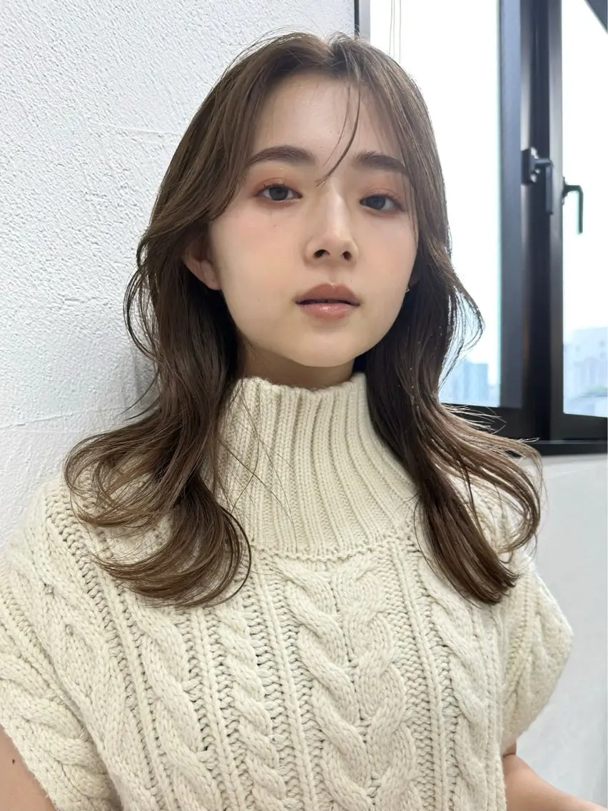 セミロング カラー ヘアカラー トリートメント killa表参道 /hinaのヘアスタイル
