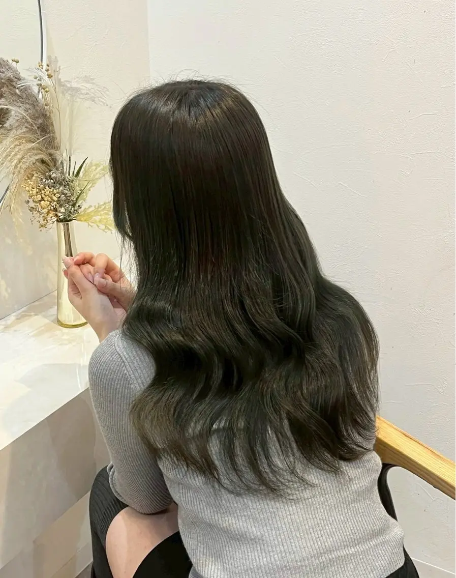 カラー ‎🤍りく 透明感カラー/熊谷のヘアスタイル