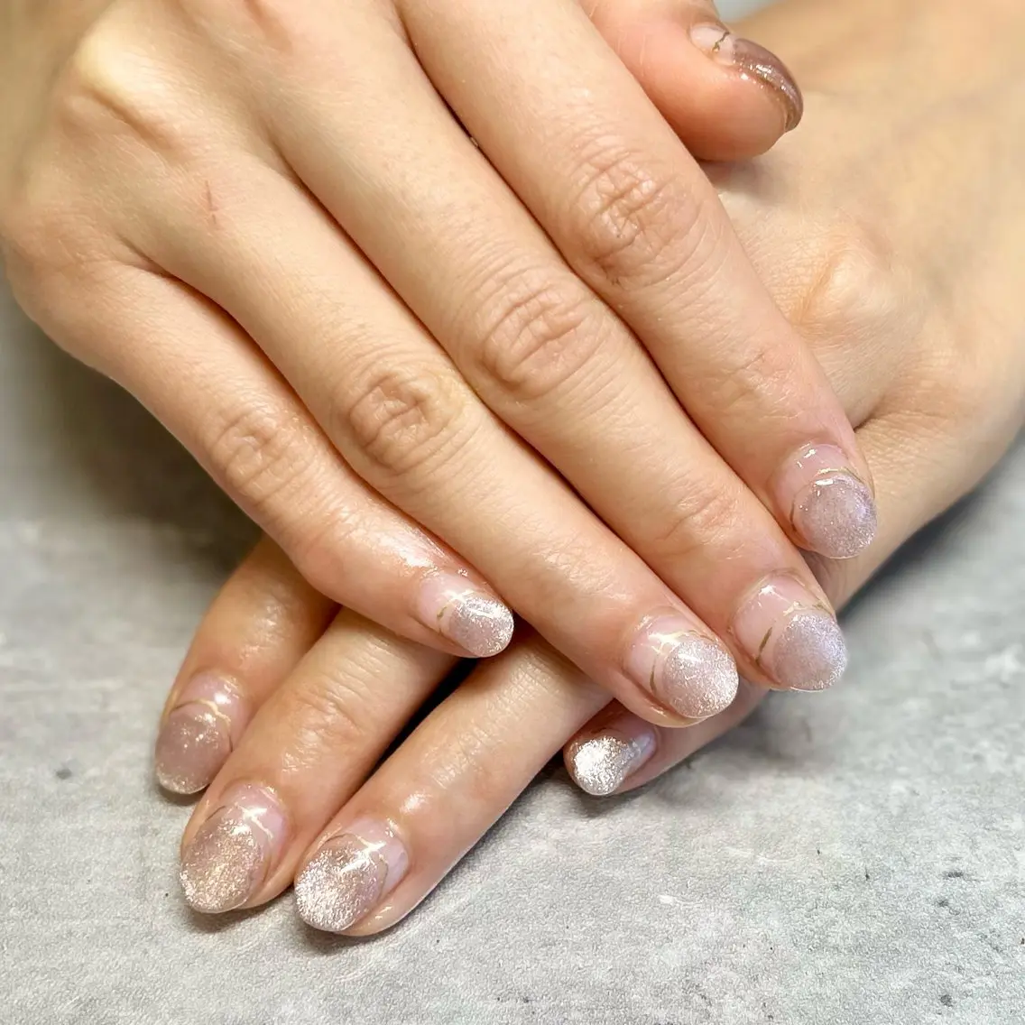 ネイル ニュアンスネイル ハンドネイル 山下 比波のネイルデザイン