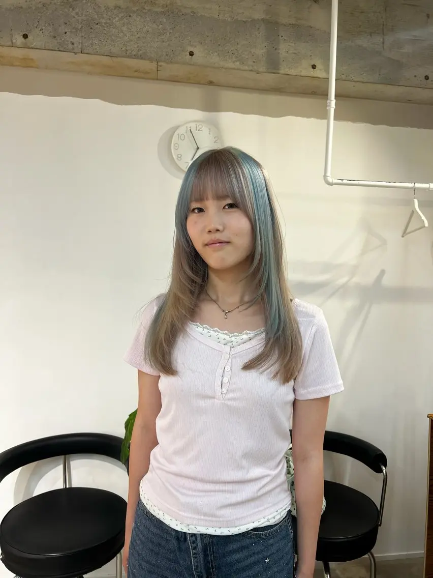 ロング カラー デザインカラー ハイトーンカラー カット ヘアカラー トリートメント fit /HONOKAのヘアスタイル
