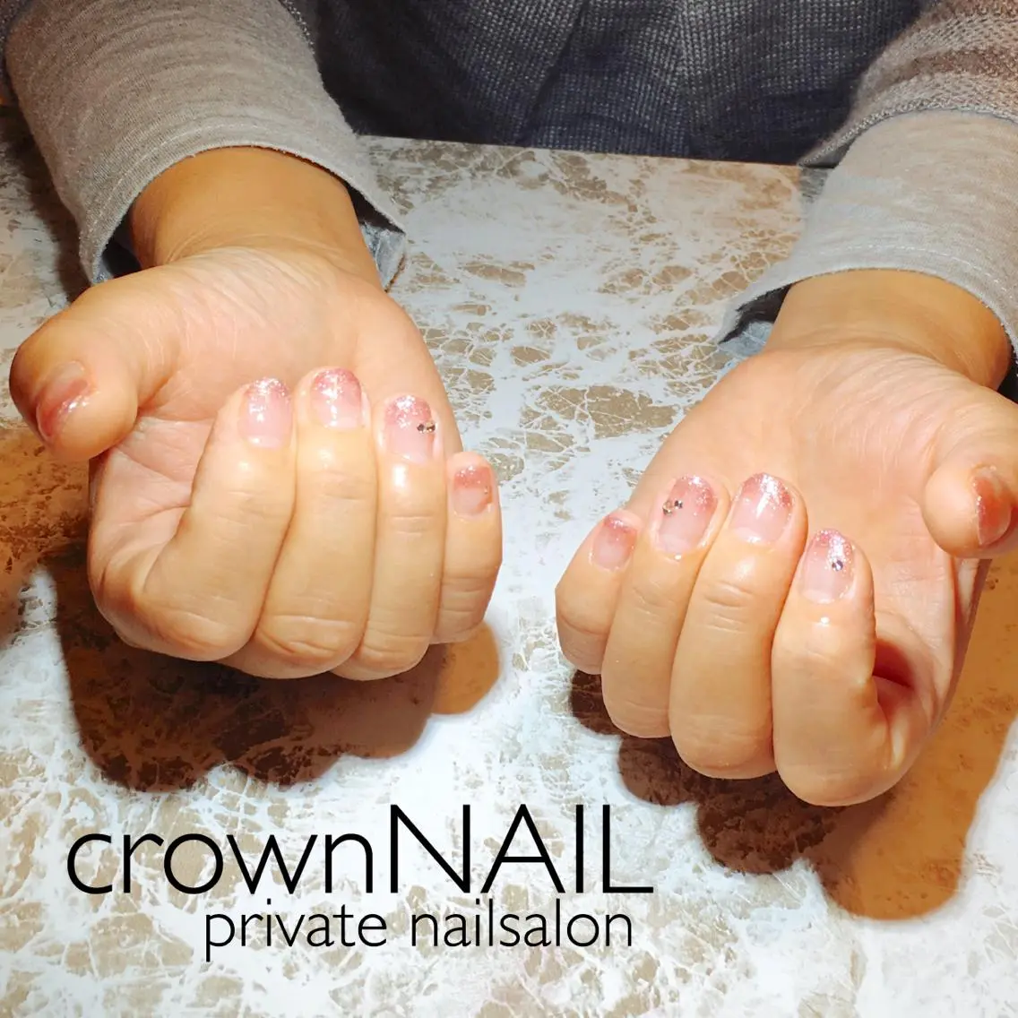 ネイル グラデーション ピンク ensowa✱laf NAILのネイルデザイン