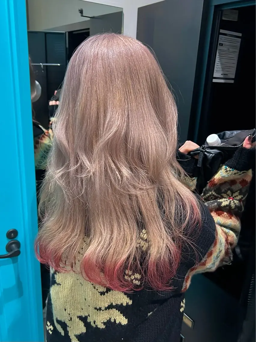 【ミニモ限定】💁🏼♀️ケアブリーチ2回+オンカラー&プチトリートメント&コテ巻き無料💁🏼♀️の写真