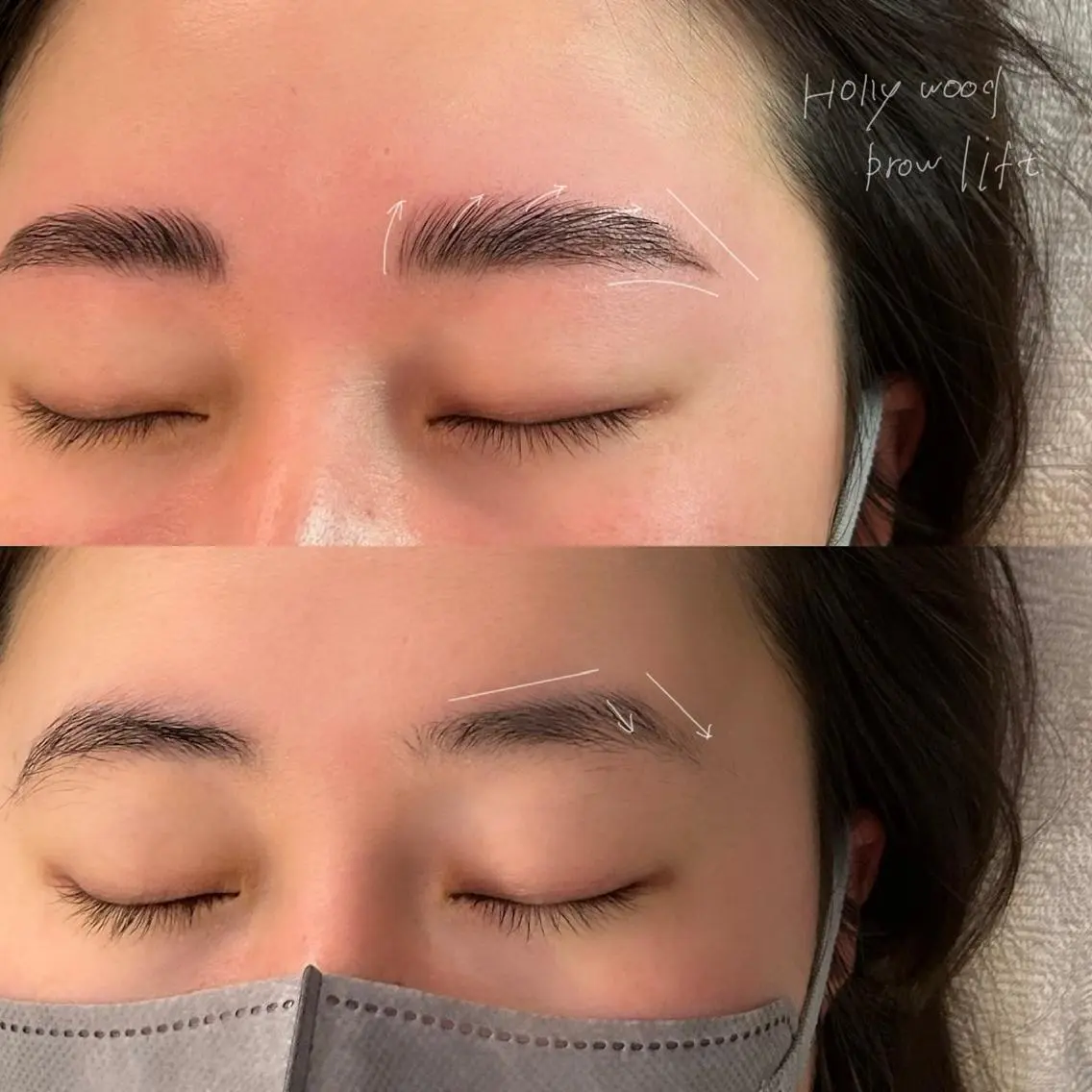 アイブロウ ハリウッドブロウリフト 吉祥寺kasumi 🌛eye/browのマツエク・マツパデザイン