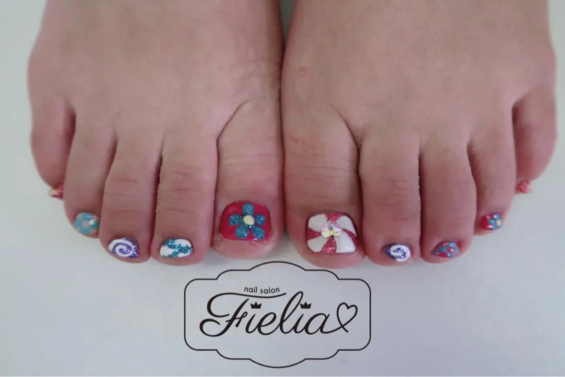 ネイル フットネイル Fielia momoのネイルデザイン