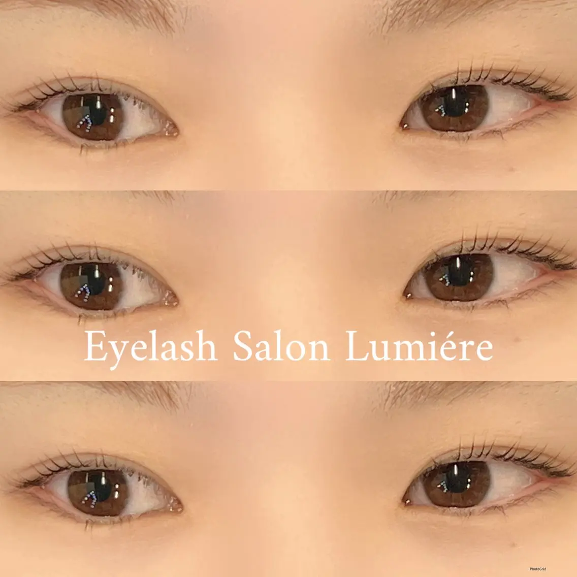 マツエク・マツパ パリジェンヌラッシュリフト Lumiére SAKURAのマツエク・マツパデザイン