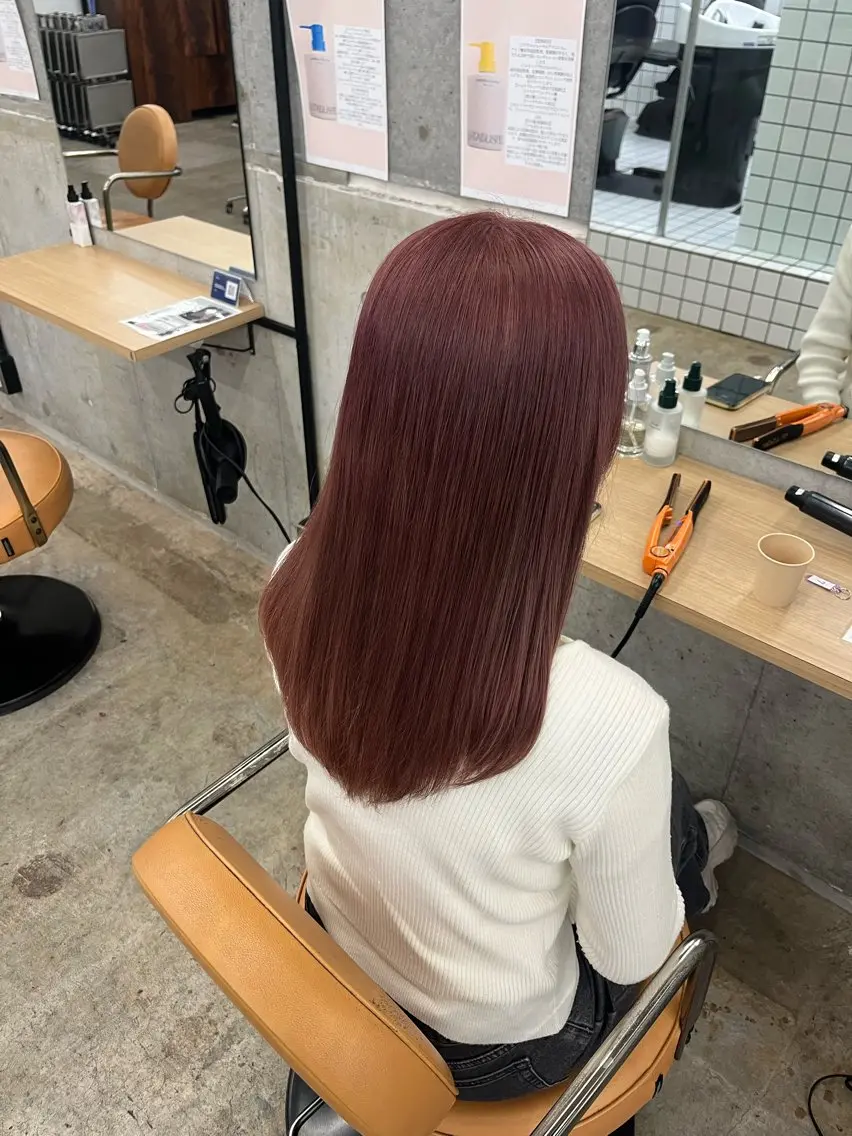 カラー ヘアカラー トリートメント 透明感カラー×艶髪 🍒Mihoのヘアスタイル