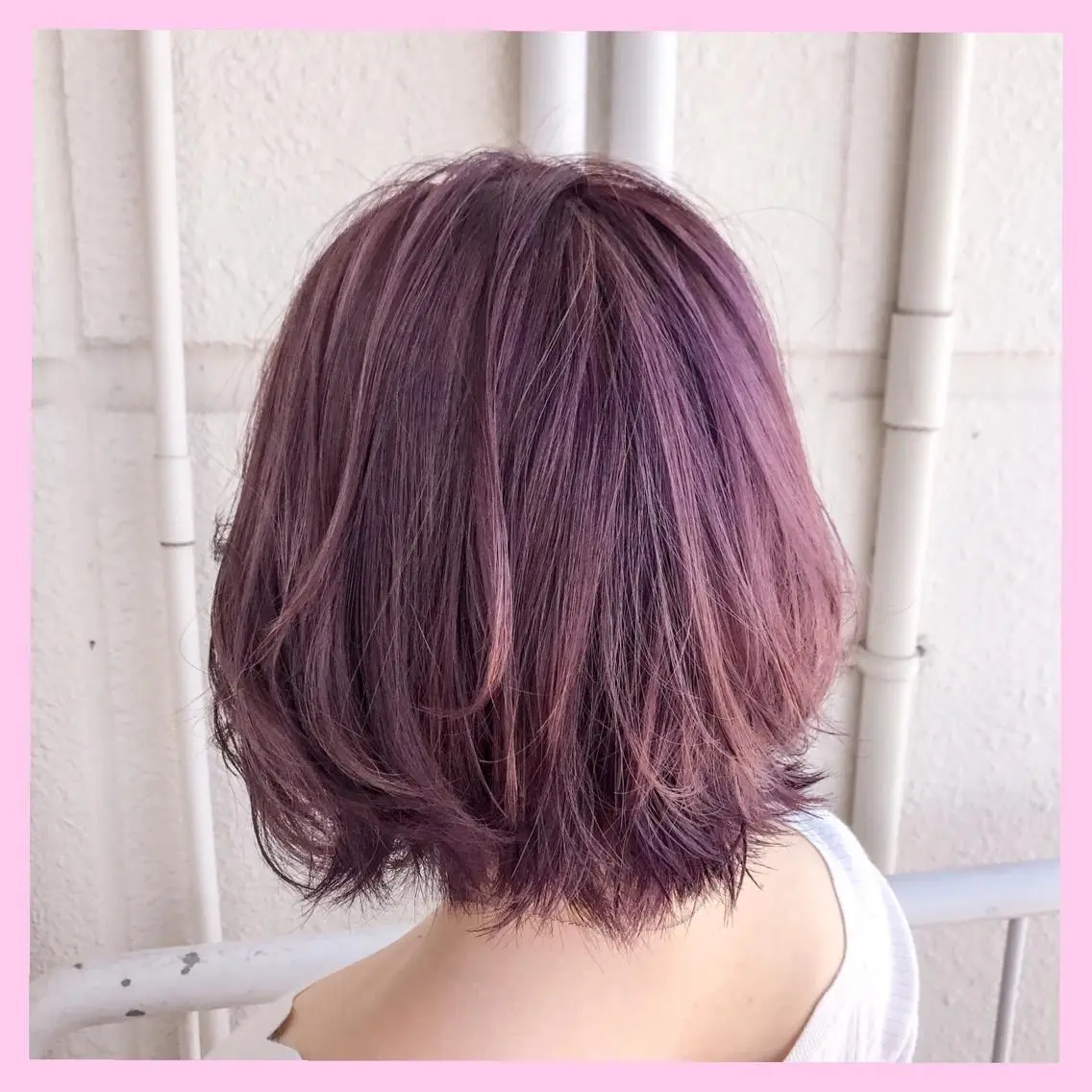 カラー SHIN/レイヤー カット×クロスパーマのヘアスタイル
