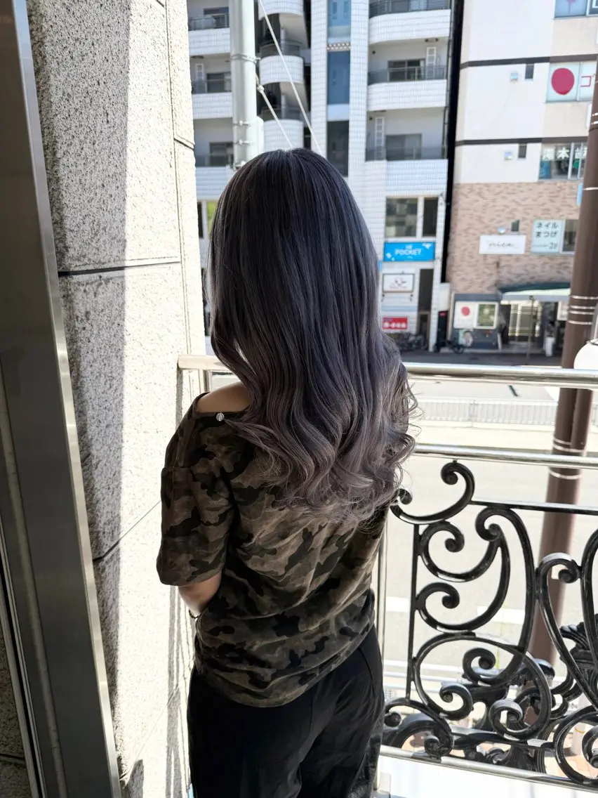 カラー アッシュ 透明感カラー ラベンダーカラー ラベンダーアッシュ カット ヘアカラー ✨韓国風ブリーチ✨ 髪質改善✨ミヤタのヘアスタイル