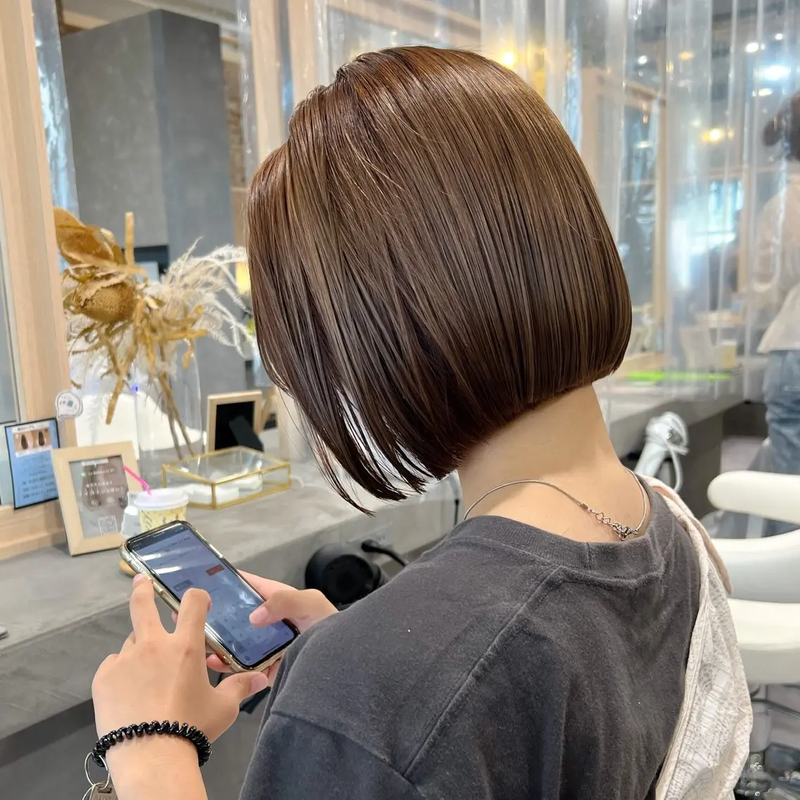 似合わせショート、ボブ+髪質改善ストレートの写真