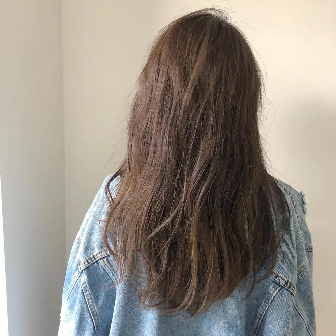 ロング カラー アッシュ ベージュカラー ヘアカラー wカラー 指名No1かけるのヘアスタイル