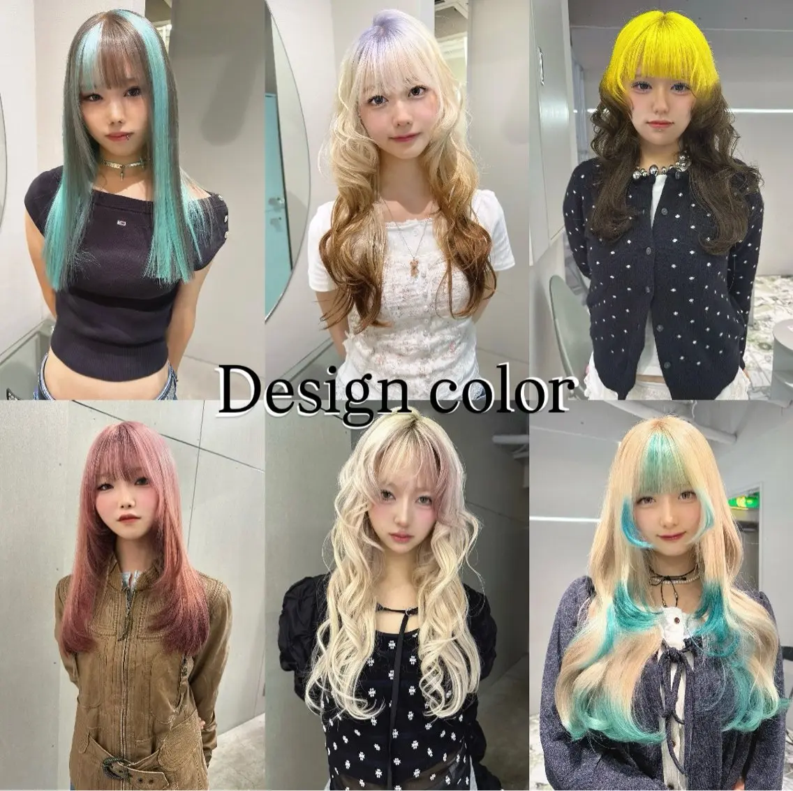 ロング カラー デザインカラー ヘアカラー YURI/ブリーチ カラー/ダブルカラーのヘアスタイル