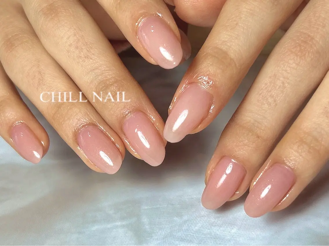 ネイル ラメ(グリッター) ワンカラーネイル ハンドネイル CHILL NAILのネイルデザイン