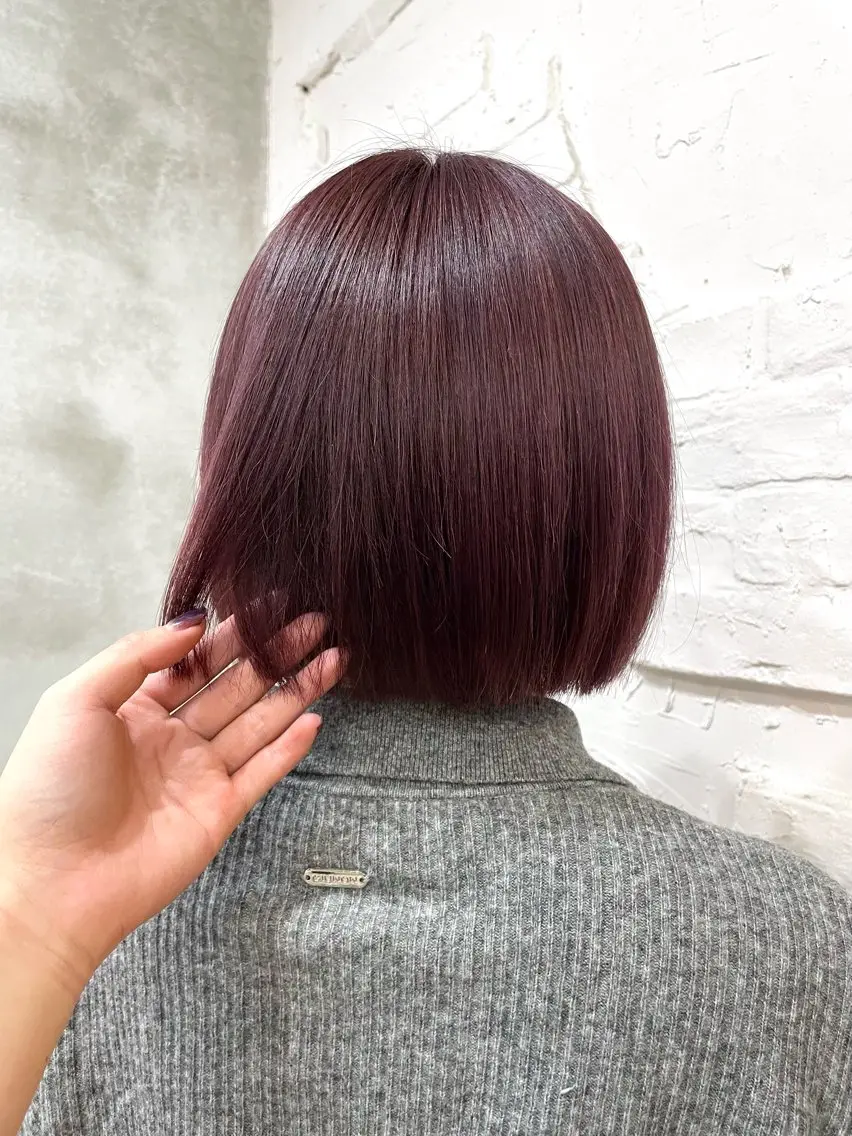 ショート カラー レッドカラー ヘアカラー 吉祥寺/ヘアセット/ ピンク🫧亜海のヘアスタイル