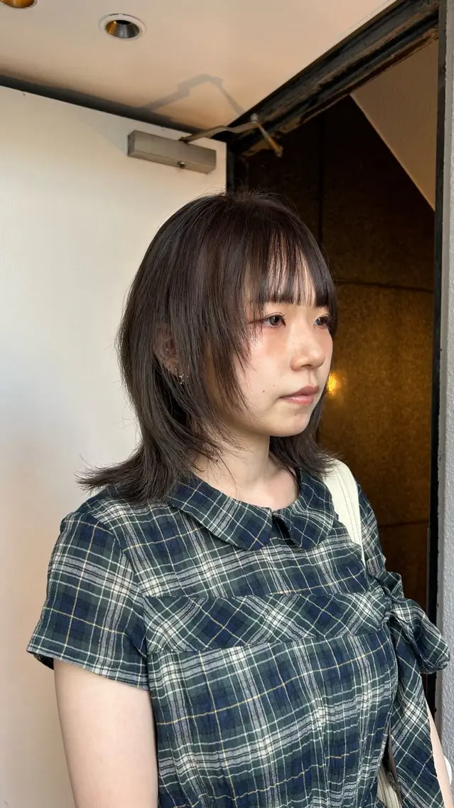 ミディアム カラー 透明感カラー レイヤーカット ウルフカット ウルフレイヤー カット ヘアカラー トリートメント 🌿ボブ パーマ高橋啓太🌿のヘアスタイル