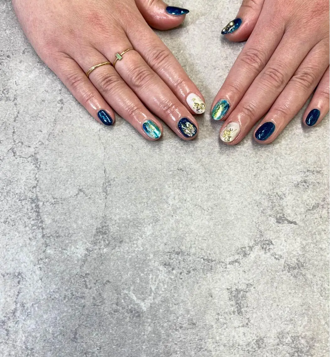 ネイル ニュアンスネイル 冬ネイル ハンドネイル ハンドケア FASTNAIL PLUS 新宿店のネイルデザイン
