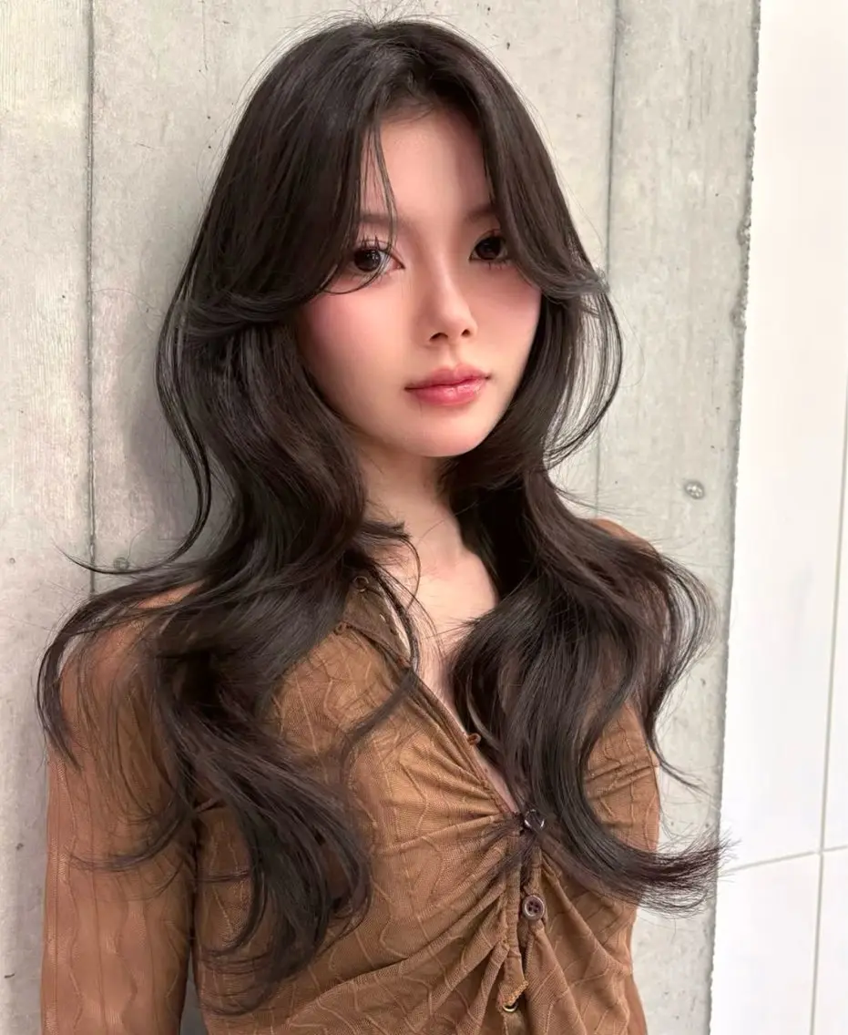 ロング 韓国ヘア*.+ﾟ 伊藤美奈穂のヘアスタイル