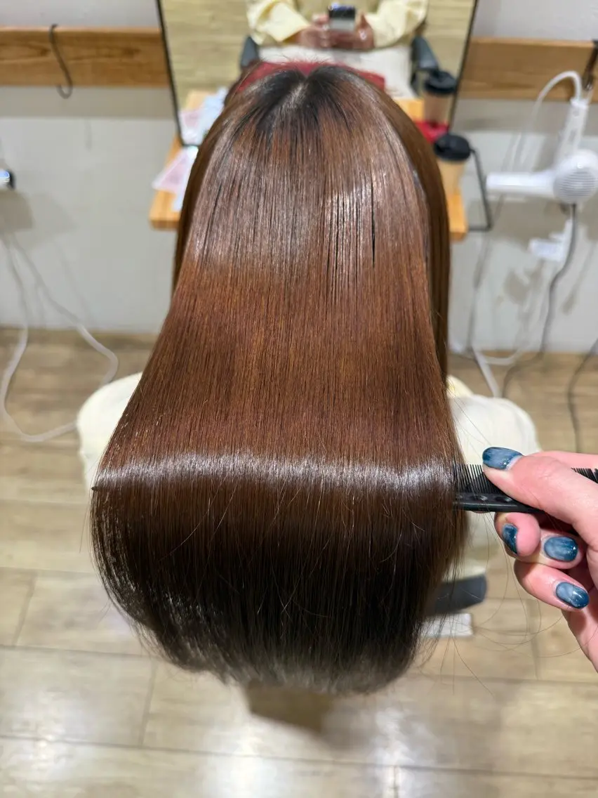 縮毛矯正+4STEP treatmentの写真