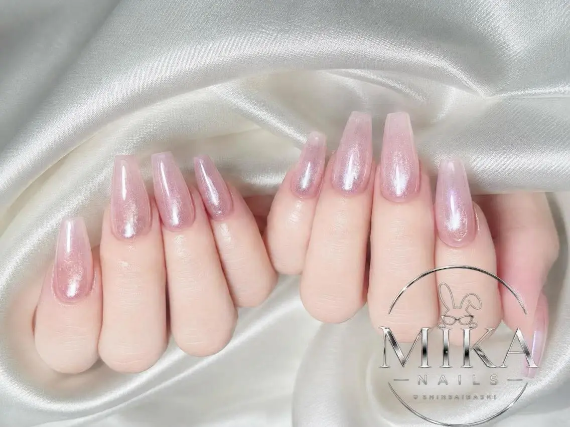 ネイル ガーリー 韓国ネイル シンプルネイル ハンドネイル ハンドケア ちみ_Mika Nails 心斎橋のネイルデザイン