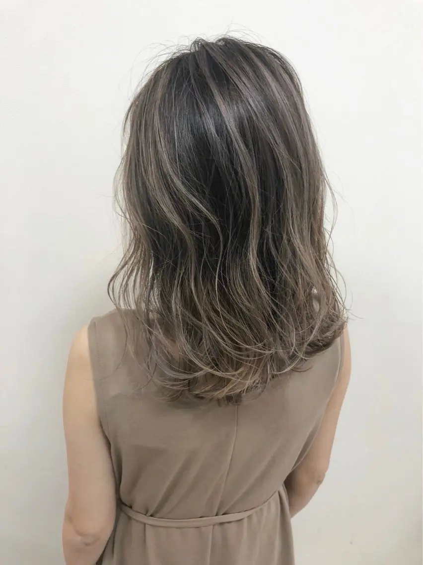 カラー ボブパーマ/デジパ 松原吹季のヘアスタイル