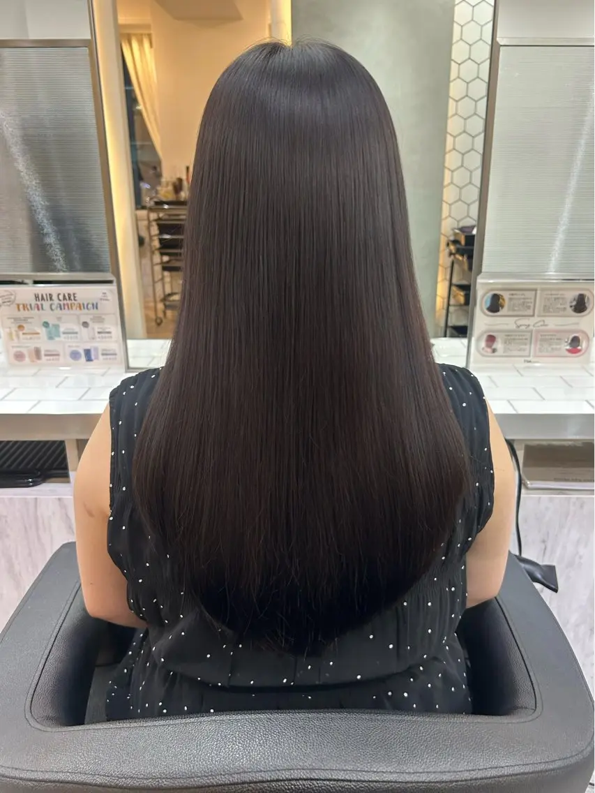 ロング カット ヘアカラー 銀座店長🌟 片山雄太のヘアスタイル