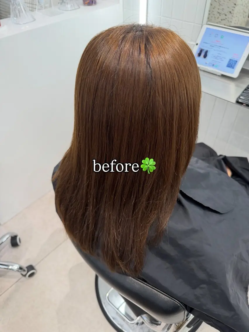 ロング カラー ベージュカラー ブラウンカラー 透明感カラー グレージュ オリーブベージュ ヘアカラー リョウマ/韓国風 /艶髪/ヨシンモリのヘアスタイル