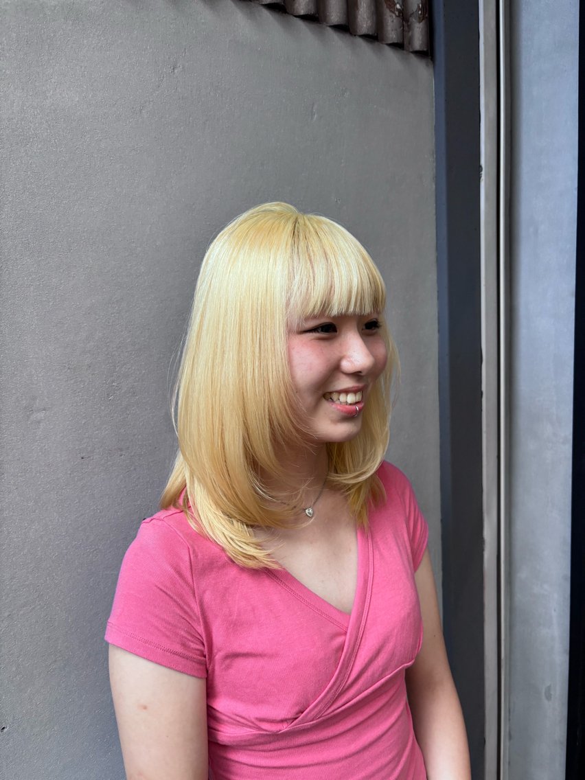 カラー ヘアカラー メンズカット/ ハイトーン✨　ヒジリのヘアスタイル